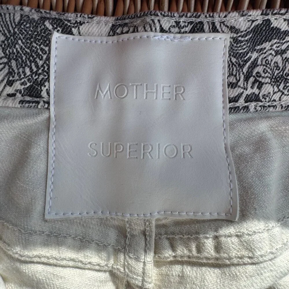 MOTHER The Hustler Ankle Jeans Women's 26 French Fairy Tale Black & White Pants - Picture 12 of 12